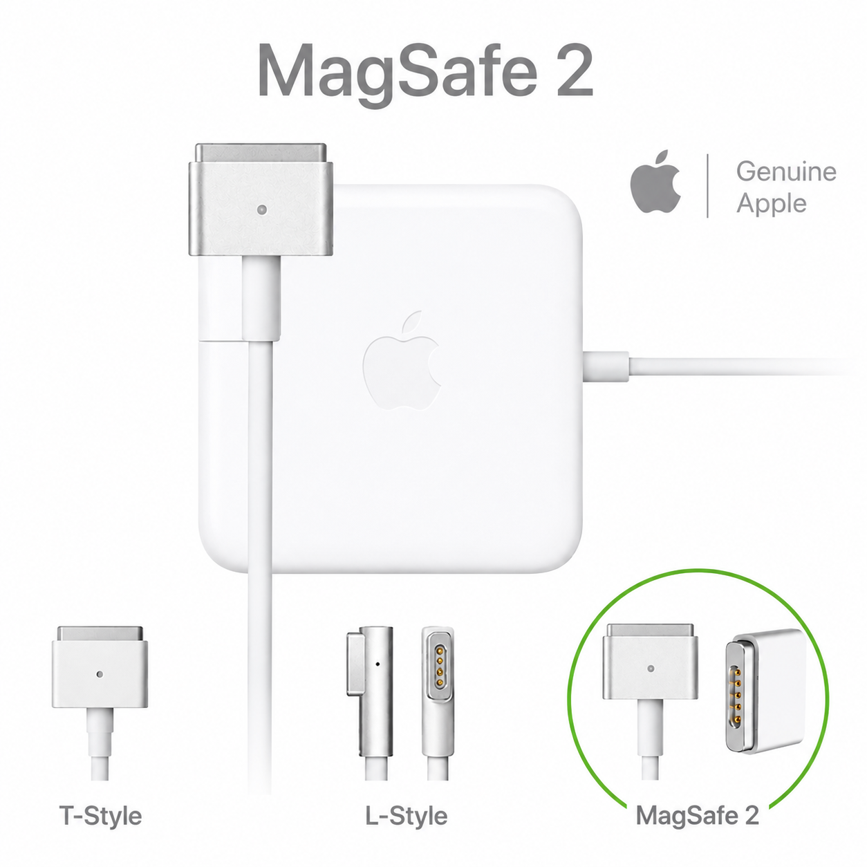 Genuine Apple MacBook *MagSafe 2* AC Power Adapter