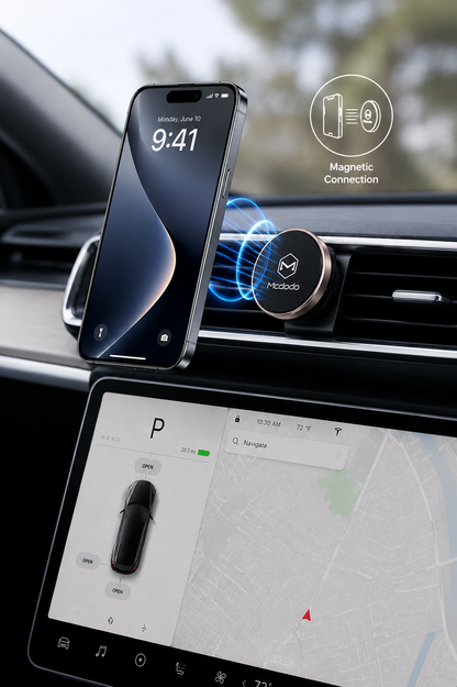 McDODO Magnetic Phone Car Mount for Smartphones and Mini Tablets