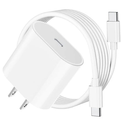 20W USB-C charger with US plug and USB-C cable